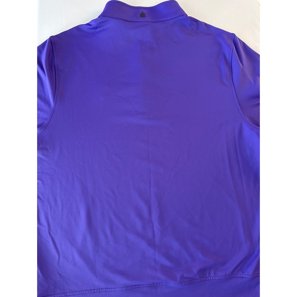 Turtleson Mens XL Purple Quarter Zip Pullover Poly Graphene Stretch Golf Shirt - Picture 14 of 15